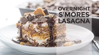 Overnight S'mores Lasagna