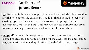 129 Jsp use bean action tag attributes - Advance Java Beginners to Expert