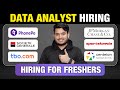 Data Analyst Hiring for Freshers | Data Analyst Job Updates | Top VarSity