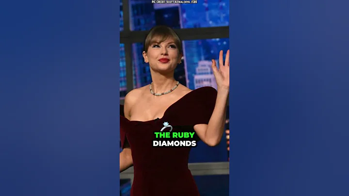 Taylor Swift Stuns In Maroon Velvet Minidress At ‘The Late Show With Stephen Colbert.’  #shorts