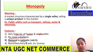 Monopoly Market ll NTA NET UGC Economics ll CA Shagun Agrawal
