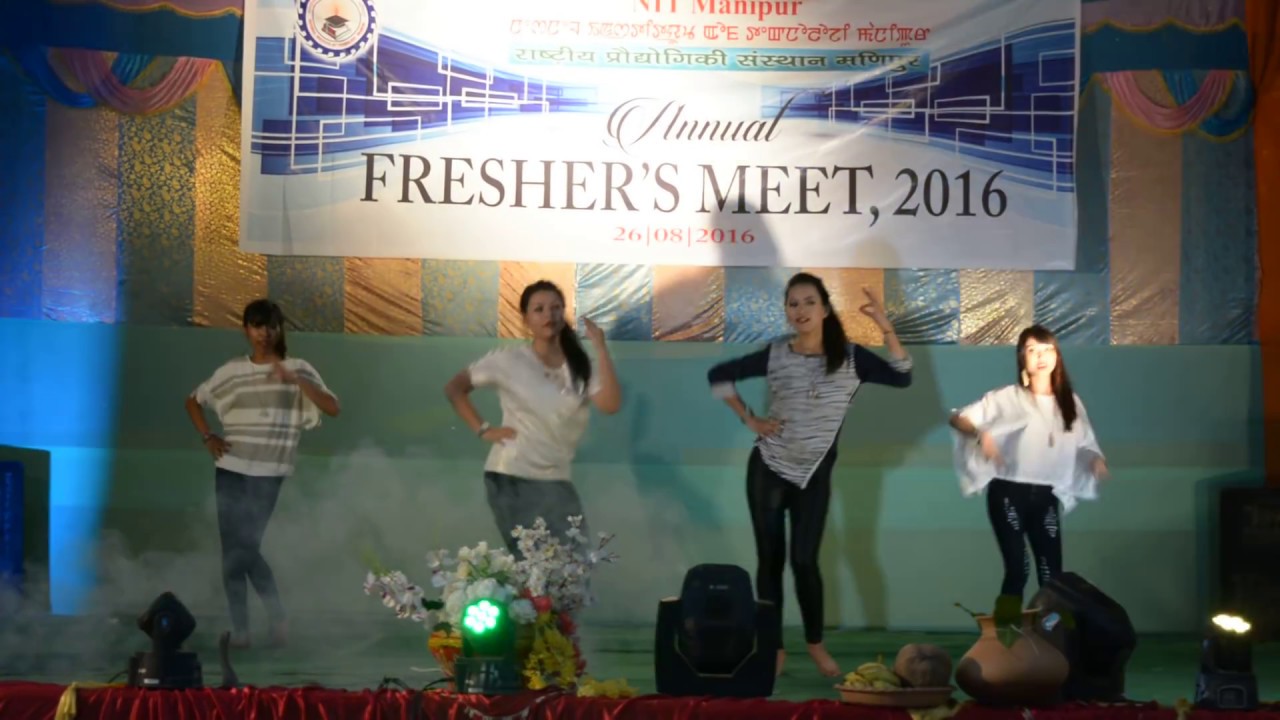 Fresher meet  dance by NIT Manipur girls on chitiyan kalaiyan