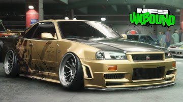 Need for Speed Unbound - 1200HP+ Nissan Skyline GT-R R34 Customization | Max Build