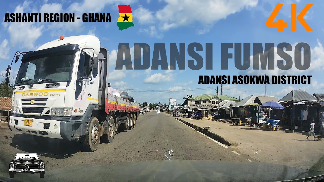 Adansi Fumso Road Drive from Kojo Nkwanta to Ansa in the Ashanti Region ...