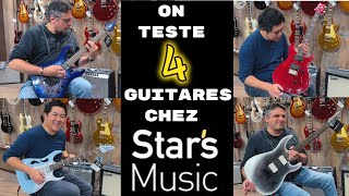 On teste 4 guitares chez Stars Music