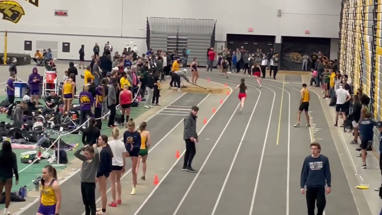 2022 UWEC Indoor UWO Women's 200m 3 YouTube