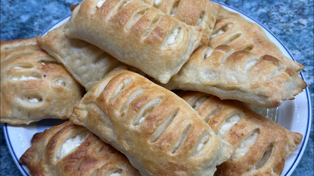 Готовлю к чаю за 20 минут 😍 Слойки с творогом