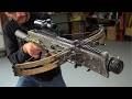 INSANE Homemade Self-Loading CROSSBOW | Start-to-Finish Build by @mwigmedia