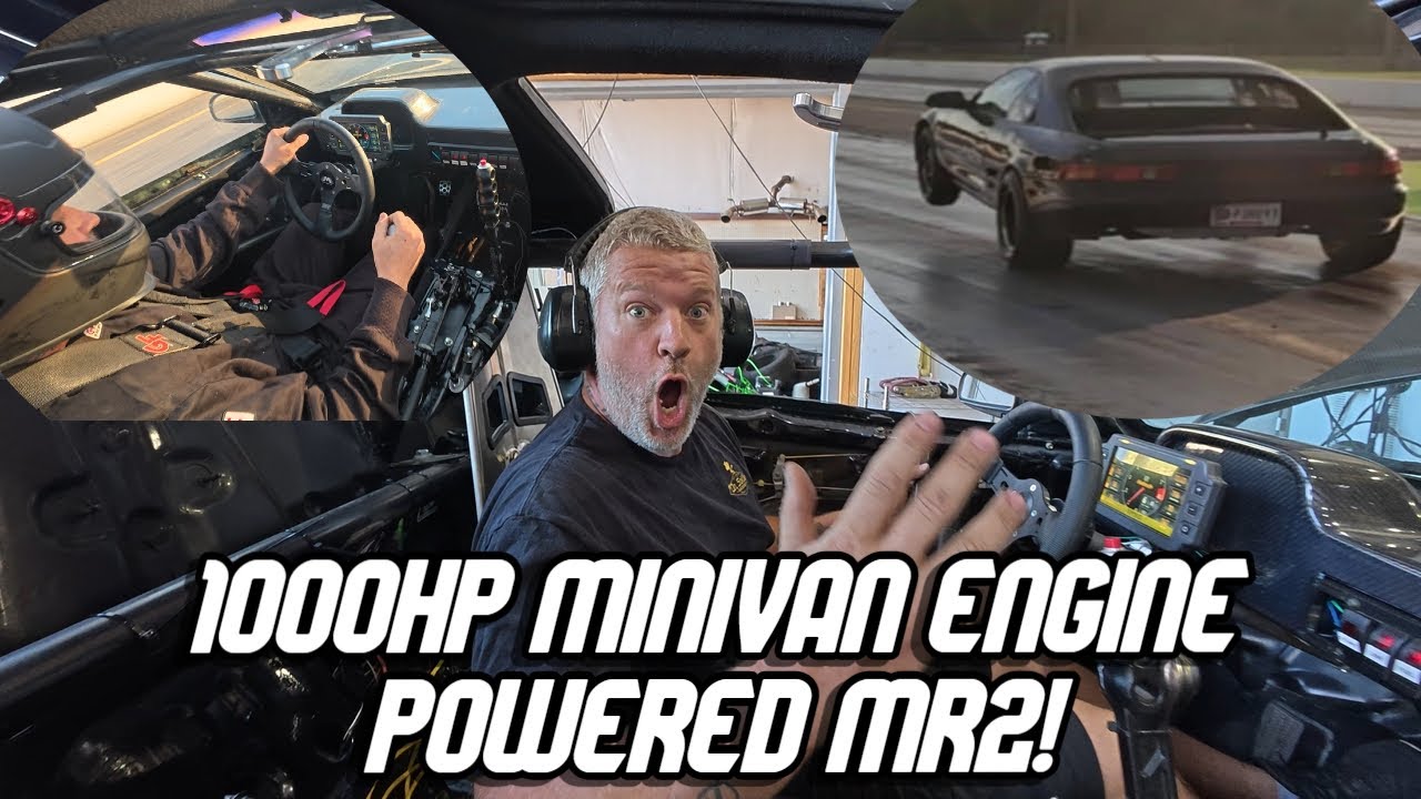 Тюнинг и дрэг-рейсинг минивэна с двигателем MR2 мощностью 1000 л.с.