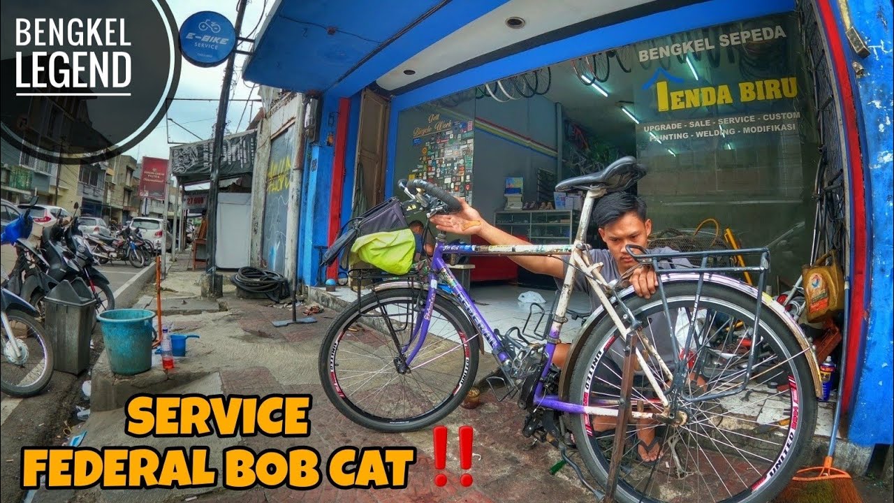 Service Federal di Tenda Biru, Salah Satu Bengkel Sepeda Legend di Bandung ‼