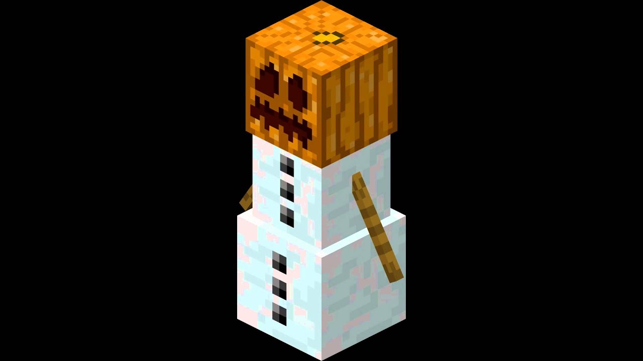 Minecraft - tuto bonhomme de neige - YouTube