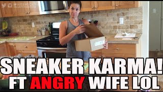 Sneaker Karma! New Yeezy Pirate Black 350 Pickup Unboxing (Featuring Angry Wife LOL)