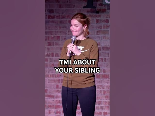 She might try to burn her brother’s laptop when they get home 😬 #shorts #siblings #standupcomedy