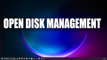 How To Open Disk Management in Windows 11