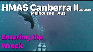 [Dive] HMAS Canberra II - #Wreck penetration - Checking out inside this #Dive wreck in #Melbourne!
