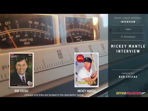 1994 - Baseball Clip - Mickey Mantle Interview by Bob Costas - Highlights