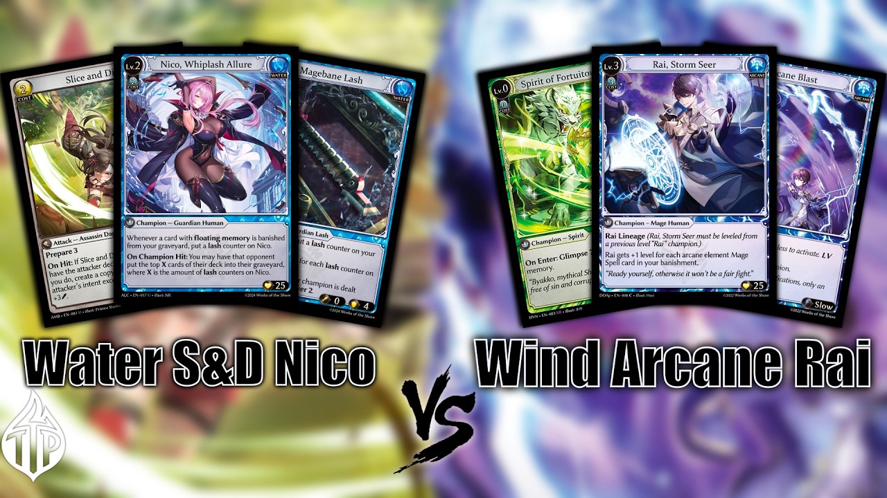 Water S&D Nico vs Wind Arcane Rai // Grand Archive TCG Gameplay 