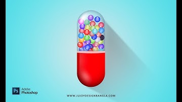 Capsule Design color bubbles in Photoshop tutorial | by Ju Joy Design Bangla