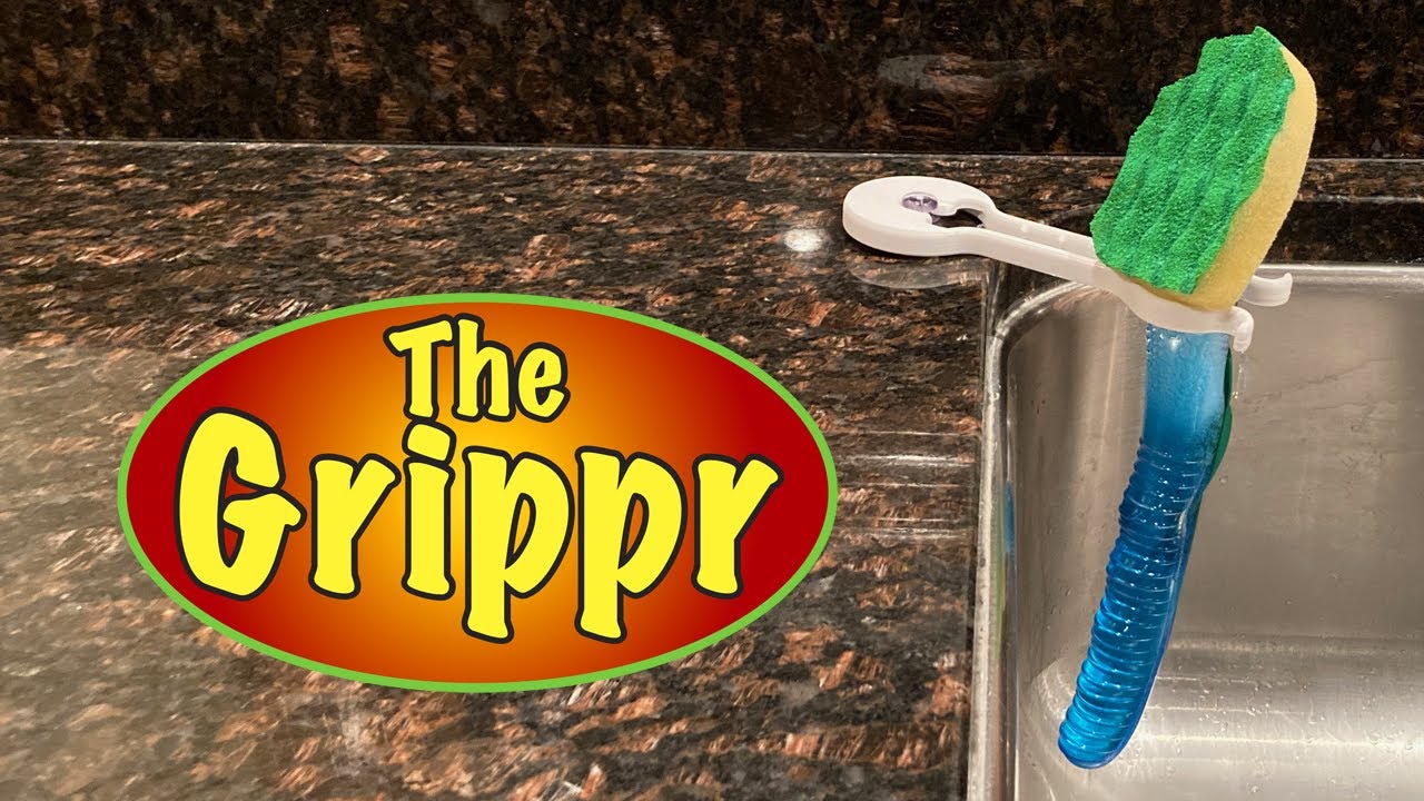 The Grippr Dish Wand & Sponge Holder! 