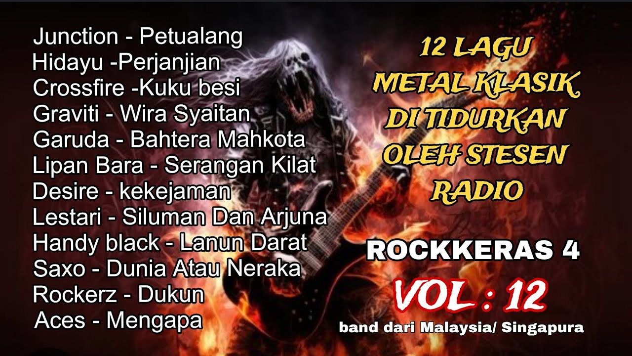 ROCK KERAS 4 classic metal 80 90 an lagu jarang didengar lagu sedap ...