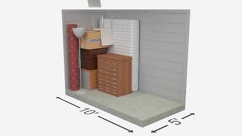 5x10 Storage unit size guides