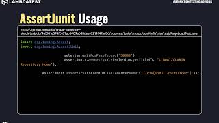 Famous org testng  AssertJUnit with examples Profile