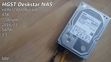 HGST Deskstar NAS HDN724040ALE640 4TB (2016) - Hard Drive Sounds