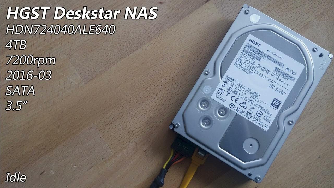 HGST Deskstar NAS HDN724040ALE640 4TB (2016) - Hard Drive Sounds - YouTube
