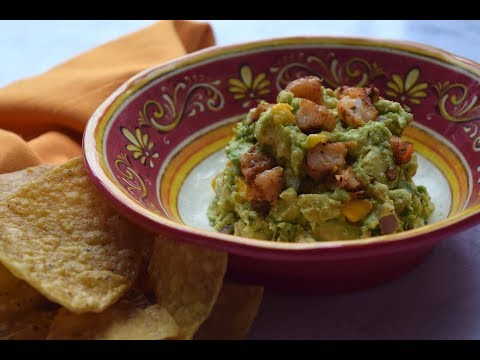 How to Make Guacamole with Mango and Shrimp