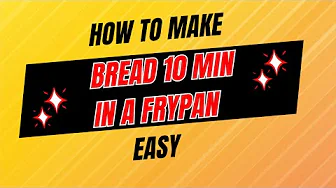Make Bread in 10 Minutes in a Frypan | No eggs, No yeast
