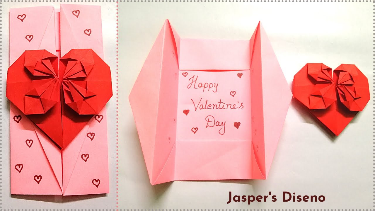 Valentine's Day Special Card with Origami | New Design | Easy DIY ...