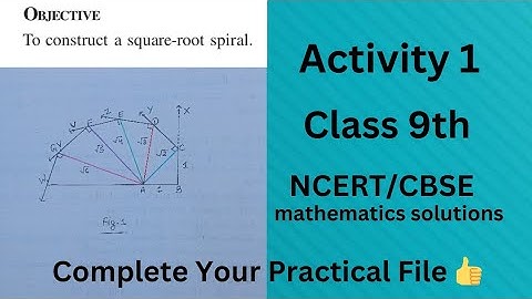Maths Lab Activity 1 Class 9// Maths Practical// Class 9 Maths Activity Solution// CBSE board #file