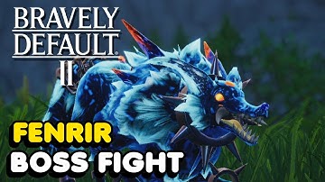 Bravely Default 2 - Fenrir Boss Fight (Hard Difficulty)