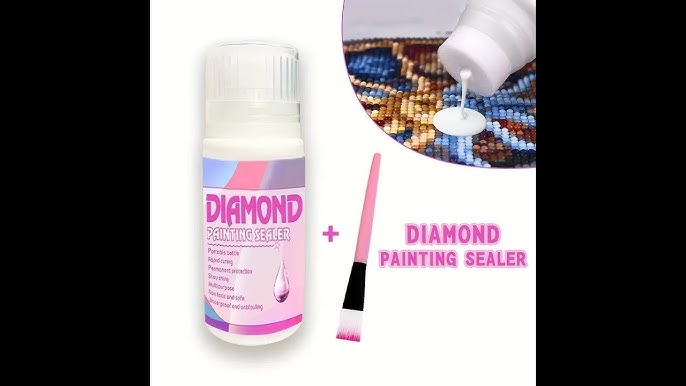 GHHKUD Newest Diamond Painting Sealer 500ML, DIY Diamond Art Sealer with  Applicators, 5D Diamond Painting Accessories Large Capacity Hold Shine  Sealer