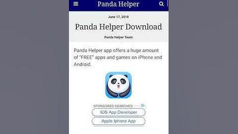 How to get panda helper iOS/android Free