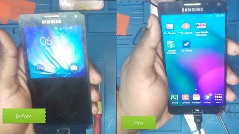 Samsung galaxy A5 half Display problem