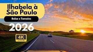 Volta de Ilhabela, com travessia da balsa e subida pela nova Rodovida dos Tamoios.