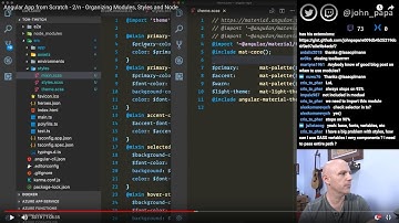 Angular App from Scratch - 2/n - Organizing Modules, Styles and Node
