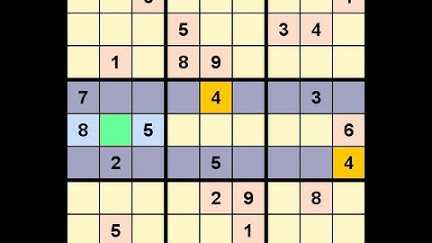 Washington Times Sudoku Difficult January 11, 2023