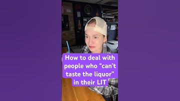How to deal with people who can’t taste the liquor in their LIT #bartender #barskit