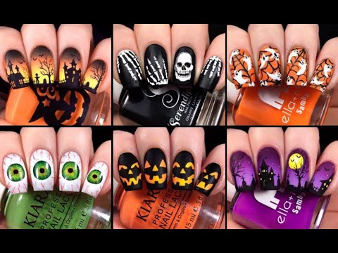 HALLOWEEN NAIL ART Compilation I Halloween Nail Art Design I Easy Tutorials