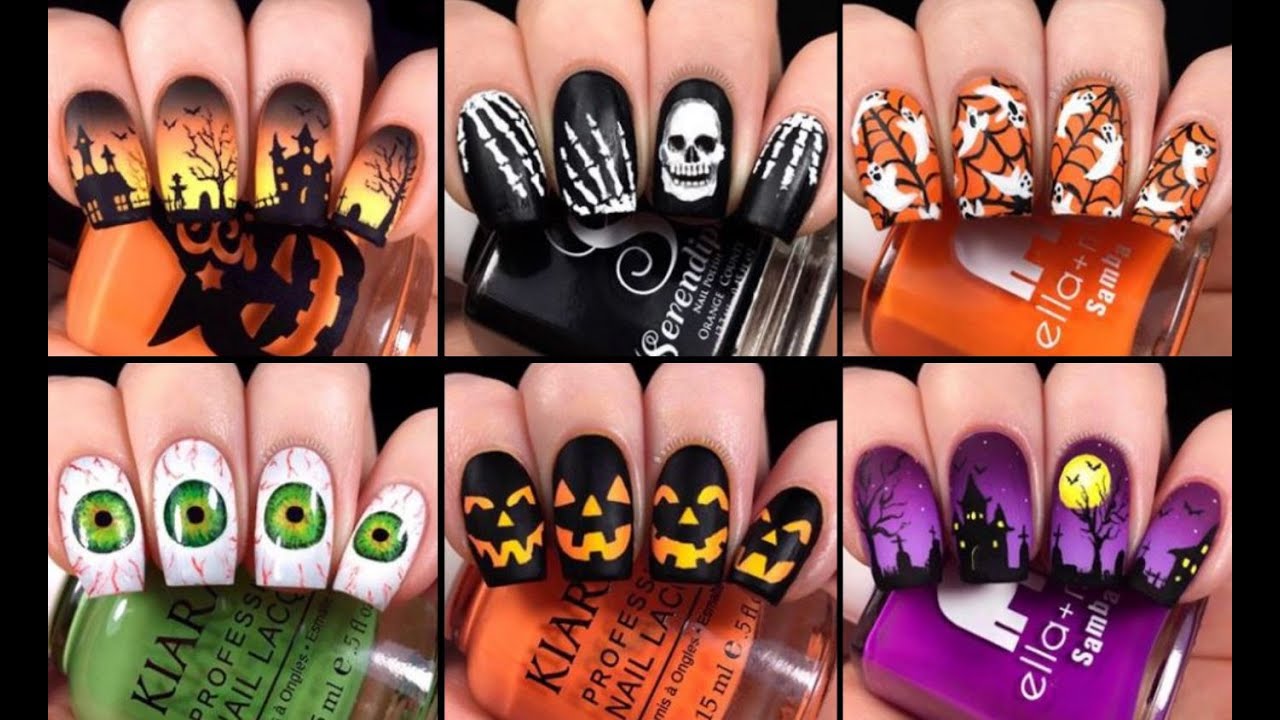 HALLOWEEN NAIL ART Compilation I Halloween Nail Art Design I Easy Tutorials