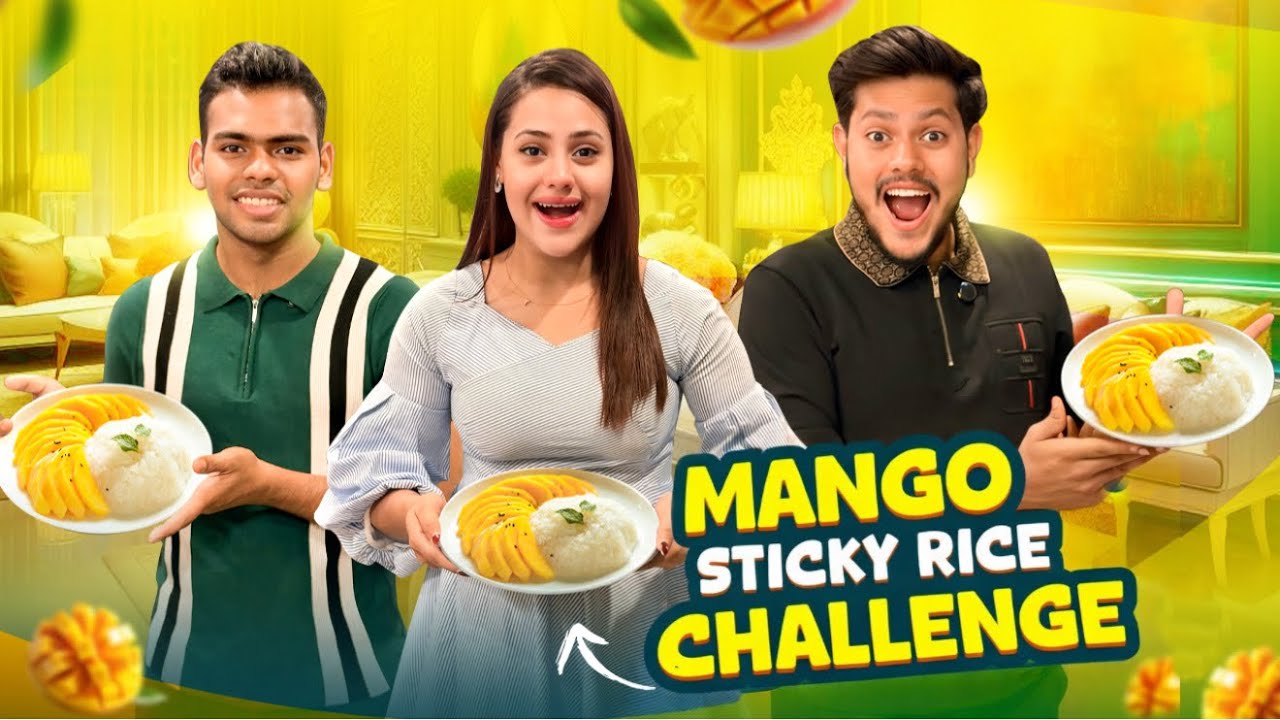 চ্যালেঞ্জ করতে গিয়ে এ কি হলো? | Mango Sticky Rice Challenge | Rakib Hossain | Ritu Hossain