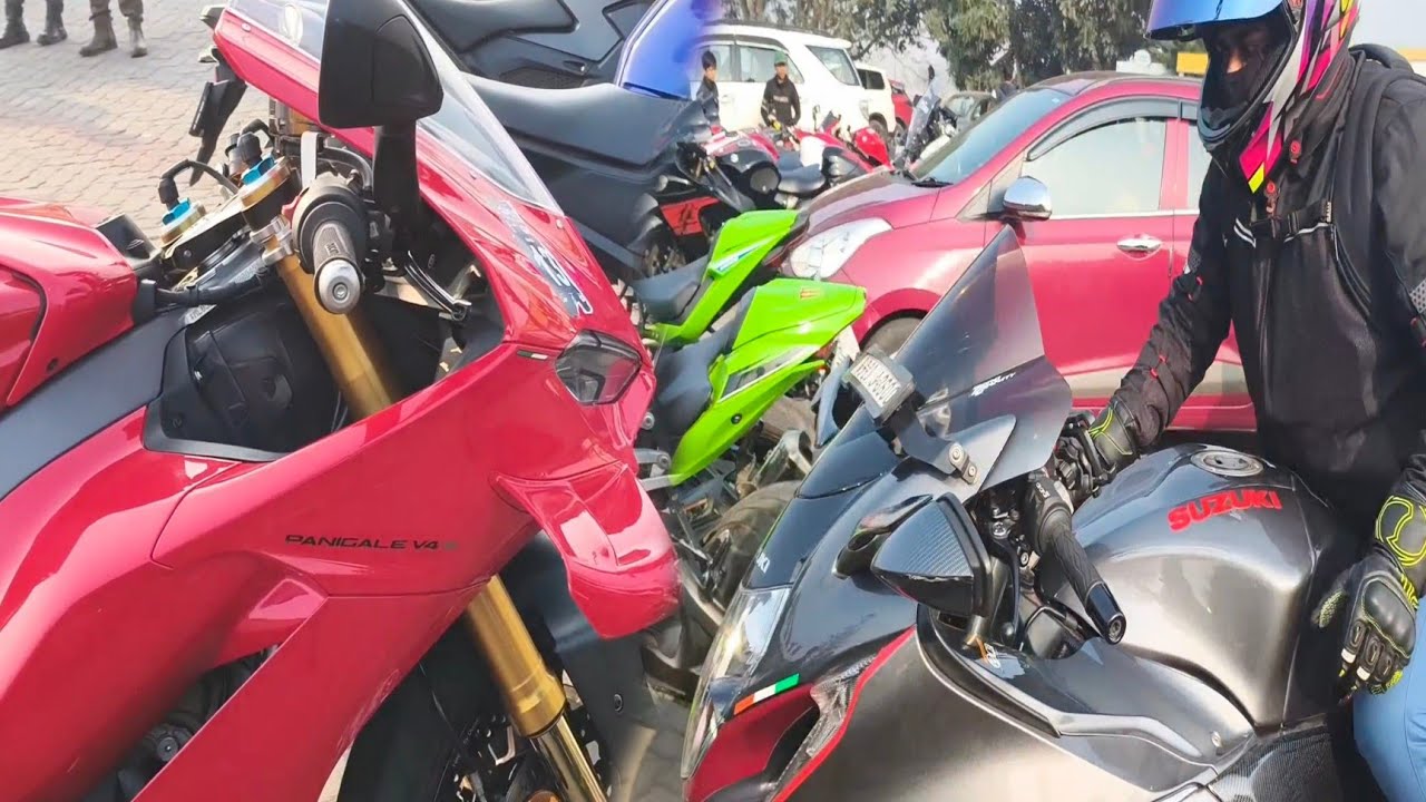 Ducati V4S And Babur Sara Superbike 🥰 @skmiraj6659 