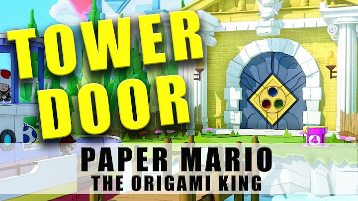 Paper Mario The Origami King Sea Tower island door - How to get the three orbs
