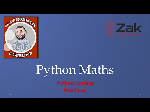 Python 20 | Stepwise | Maths Functions & Module | O/A Level | By ZAK