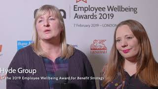 The Hyde Group win the Employee Wellbeing Award 2019: Benefit Strategy