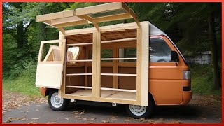 Man Builds Amazing DIY Camping Caravan On Mini Truck | by @userjx1em8bx3c​