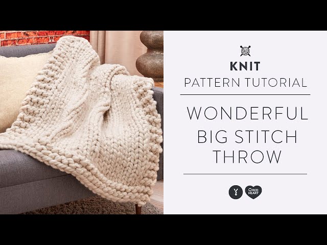 How To Easily Knit A Big Yarn Blanket – Mama In A Stitch