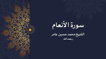 سورة الأنعام | الشيخ محمد حسين عامر